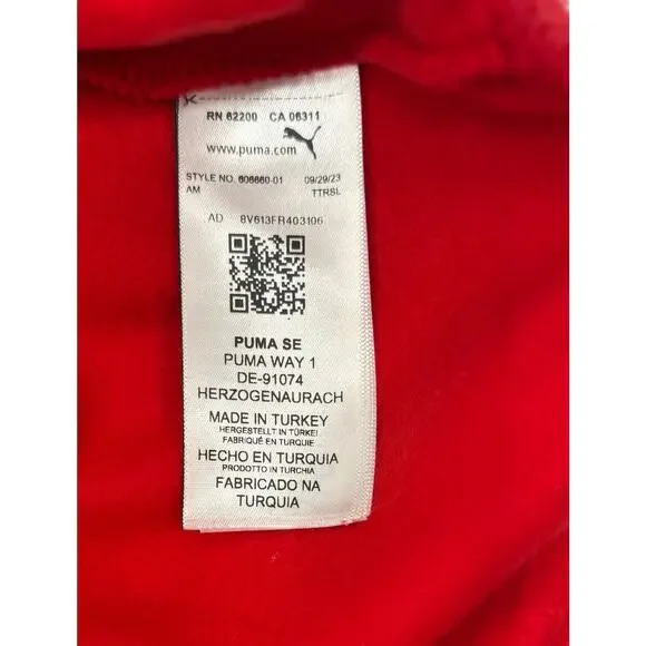 PUMA Formula 1 Las Vegas Grand Prix Red Half Zip Pullover Size Large - Picture 8 of 10